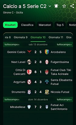 10 GIORNATA