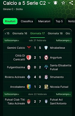 17 GIORNATA