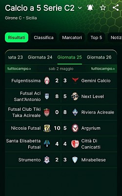 25 GIORNATA