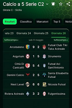26 GIORNATA